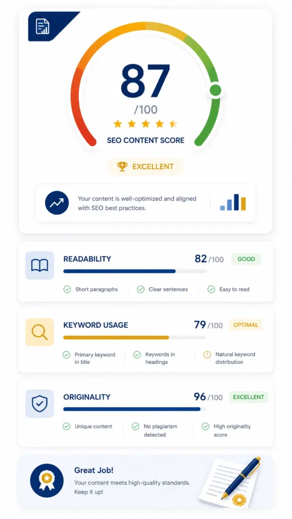 SEO content improves website performance